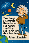 A cartoon thumbnail linking to a saying by Albert Einstein