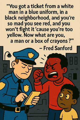 A cartoon representation of a saying by Fred Sanford