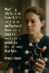 A photo-realistic thumbnail linking to a saying by Marie Curie