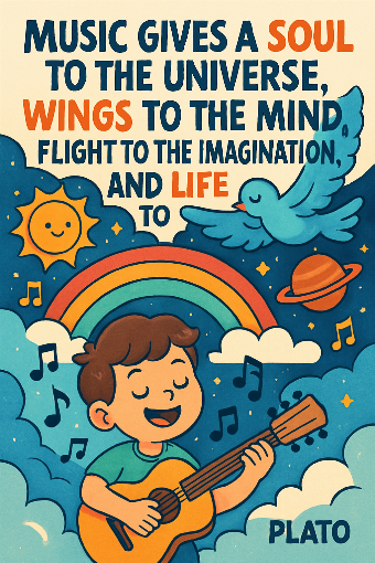 A cartoon representation of a saying by Plato