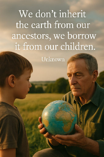 A photographic representation of a saying by Unknown